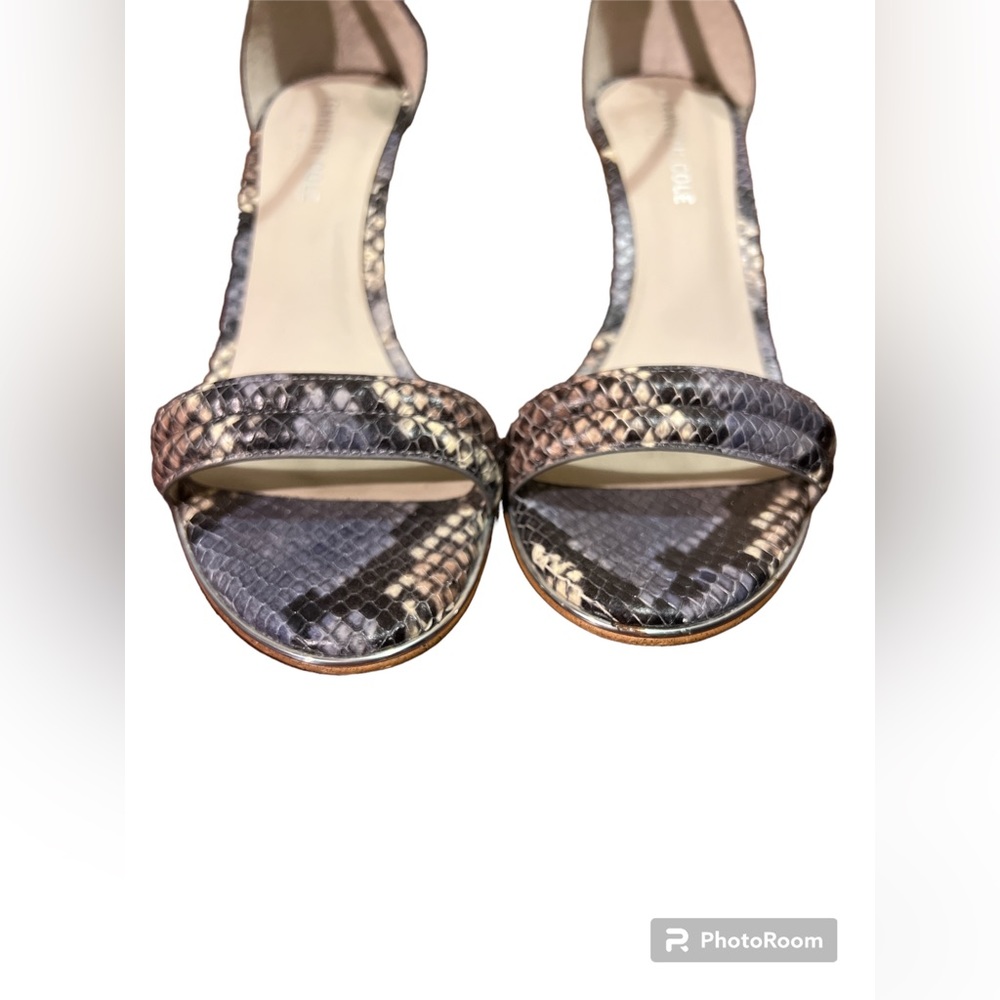 Kenneth Cole Mallory Leather Snake Skin size 7.5 - Picture 4 of 6